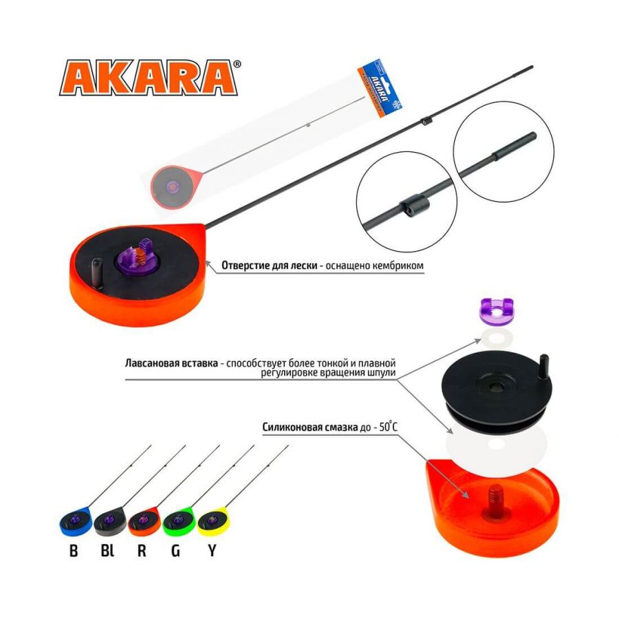 Удочка зимняя Akara Ultra Sport Red #USP-R-0