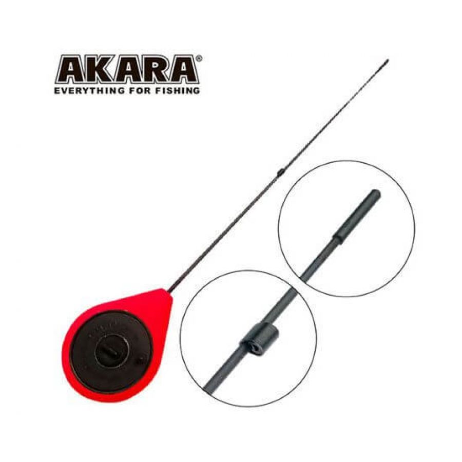 Удочка зимняя Akara Prima с силиконовым стопором STFZ Red (0,5-6гр) #STFZ-R-0