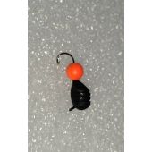 Мормышка с красной бусиной вольфрам 1,0гр (и.-м. 121004)