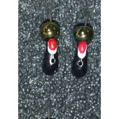 Мормышка DS Чесночинка 0,40гр d-2,5 (и.-м. 1040172)черная, глаз красн, шарик бензин