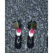 Мормышка DS Уралка 0,39гр d-2,5 (и.-м. 1039171)черная, глаз красн, кубик бензин