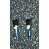 Мормышка DS Столбик 0,33гр d-2,0 (и.-м. 1033178) бензин, глаз желтый, кубик бензин