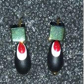 Мормышка DS Нимфа 0,43гр d-3,0 (и.-м. 1043182) черный, глаз красный, кубик бензин