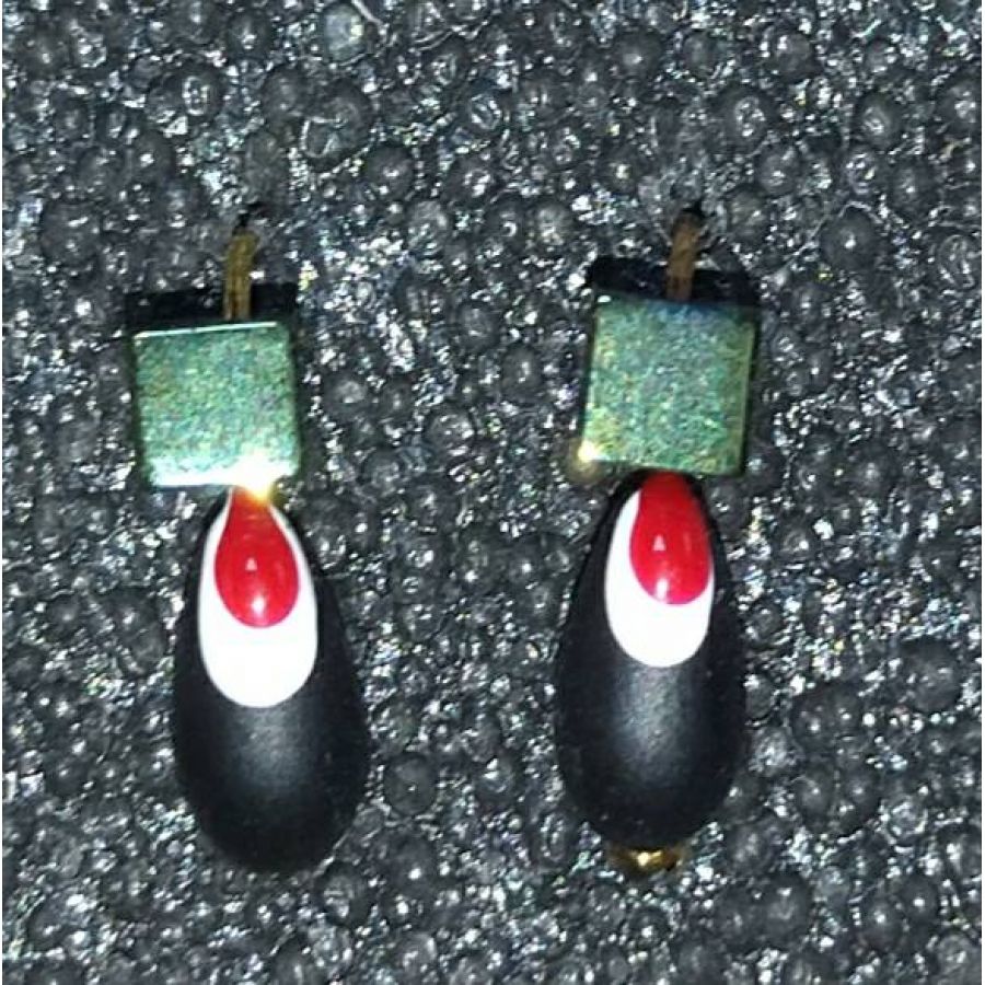 купить Мормышка DS Нимфа 0,43гр d-3,0 (и.-м. 1043182) черный, глаз красный, кубик бензин-0