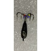 Чёртик d-4,0 мм с серебряной коронкой 4-крючка 1,4гр 1382 (и.-м.3014022)