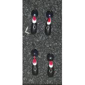 Мормышка DS Уралка 0,39 гр d-2,5 черная, глаз красн,шарик бензин