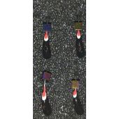 Мормышка DS Уралка 0,39 гр d-2,5 кубик бензин, глаз розовый