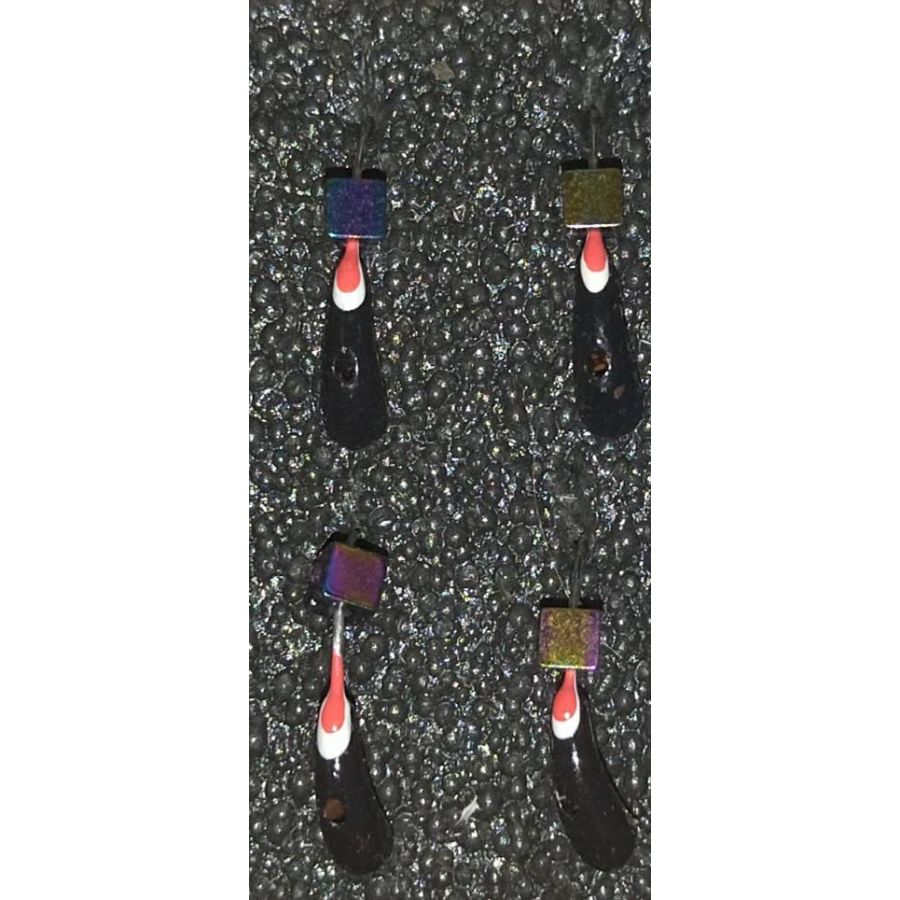 купить Мормышка DS Уралка 0,39 гр d-2,5 кубик бензин, глаз розовый-0