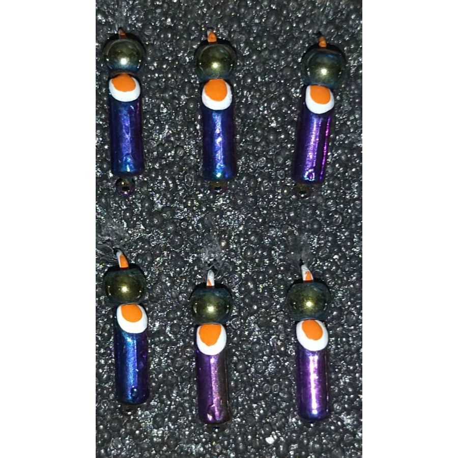 купить Мормышка DS Столбик 0,54 гр d-2,4 бензин, глаз оранж, шарик бензин-0