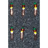 Мормышка DS Столбик 0,20 гр d-1,7 бронза, глаз желтый,шарик розовый