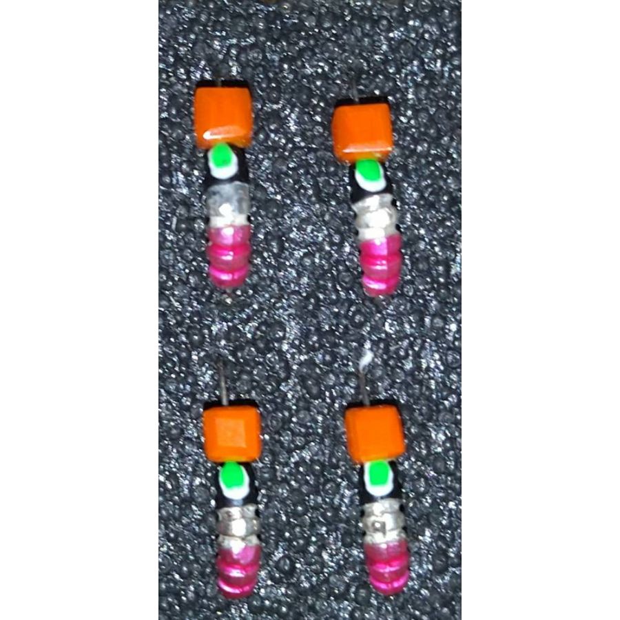 купить Мормышка DS Опарыш 0,30 гр d-2,5 кубик оранжевый, серо-розовая-0