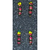 Мормышка DS Опарыш 0,30 гр d-2,5 красно-черн