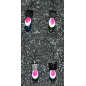 Мормышка DS Овсинка 0,25 гр d-2,5, бензин, глаз розовый, кубик бензин