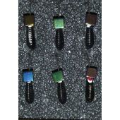 Мормышка DS Банан с пропилом 0,33 гр d-2,5 черный ,кубик бензин