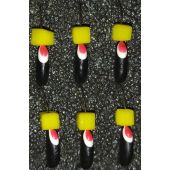 Мормышка DS Банан 0,42 гр d-2,5 черный, глаз розовый, кубик сырный