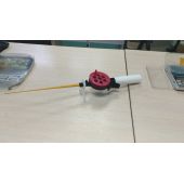 Удочка зимняя ручка пенопласт с клавишей