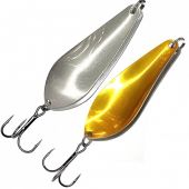 Блесна колебалка Русская рыбалка Атом Б 21г Серебро золото