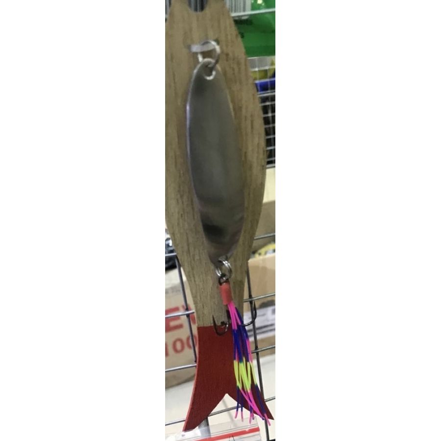 купить Блесна ручной работы на деревянном планшете Латунь матовая 