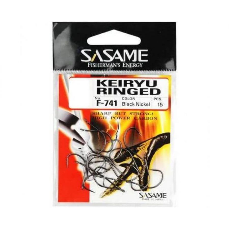 купить Крючок одинарный Sasame KEIRYU RINGED F-741 №7-0