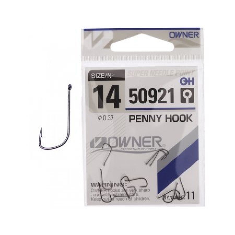 Крючок одинарный Owner 50921 Penny Hook #14-0