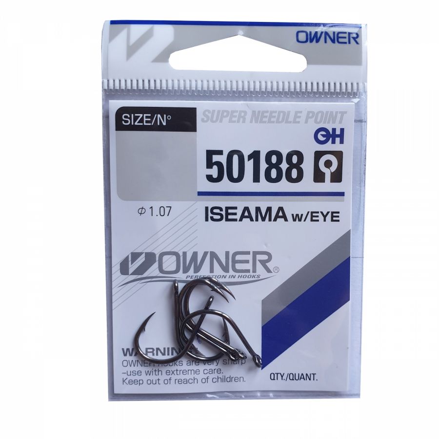 Крючок одинарный Owner 50188 Iseama with Eye #9-0