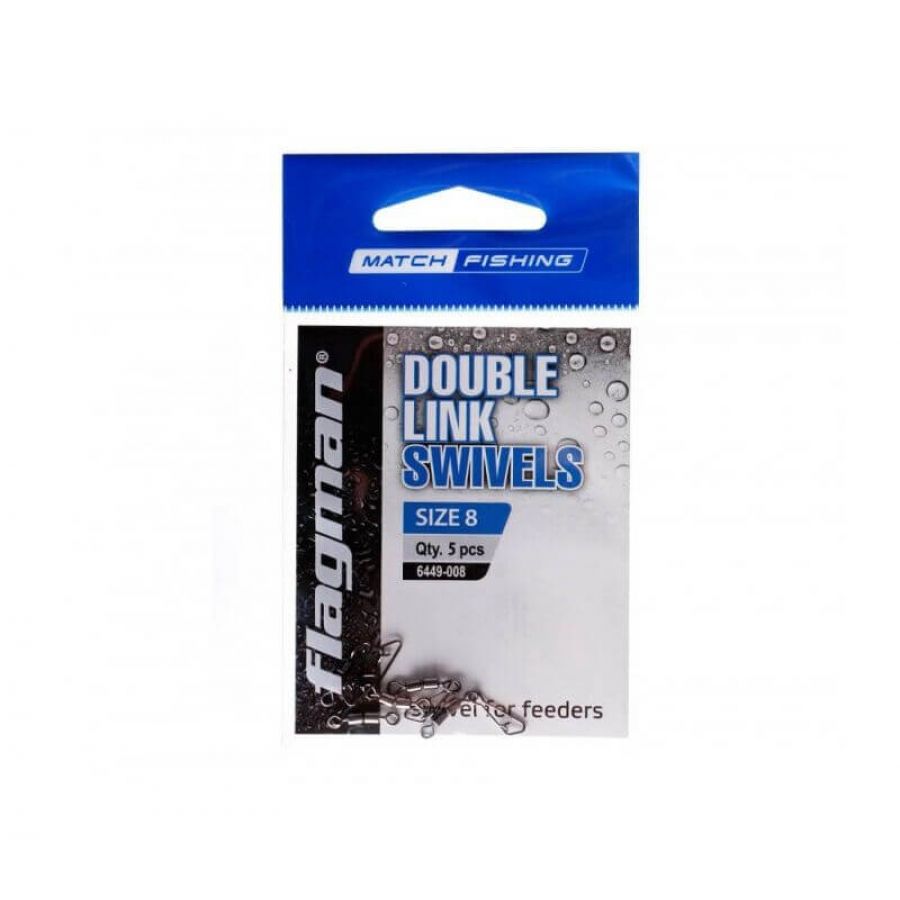 купить Вертлюг с застежкой Flagman Double Link Swivels 8-0