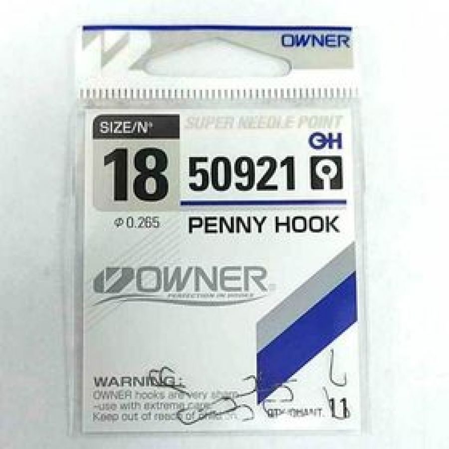Крючок одинарный Owner 50921 Penny Hook #18-0