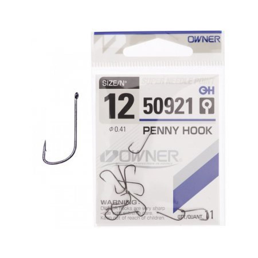 Крючок одинарный Owner 50921 Penny Hook #12-0
