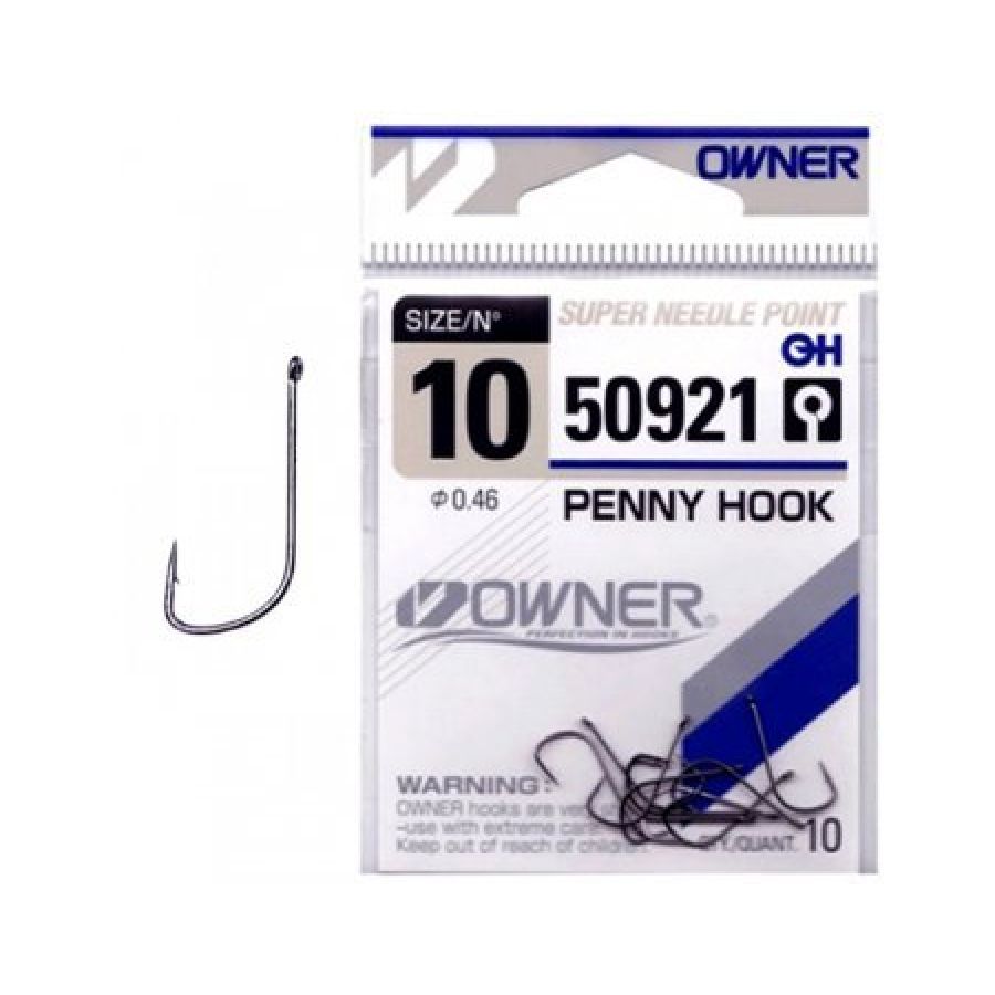 Крючок одинарный Owner 50921 Penny Hook #10-0