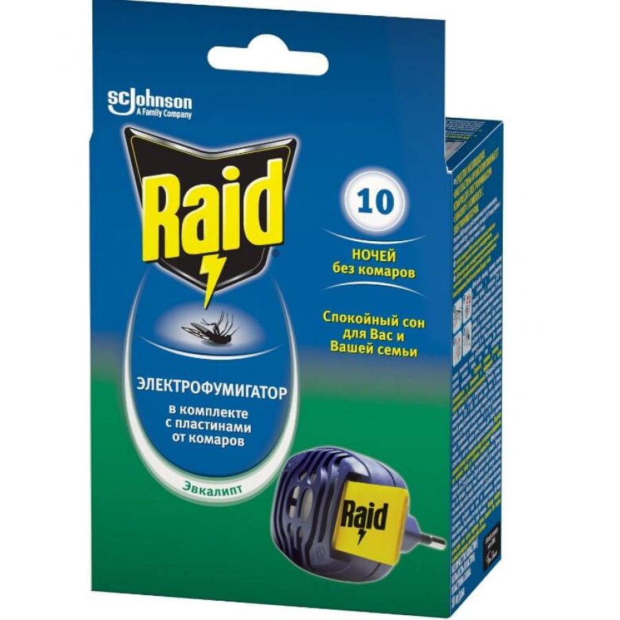 Пластины Raid от комаров 10 ночей без комаров-0