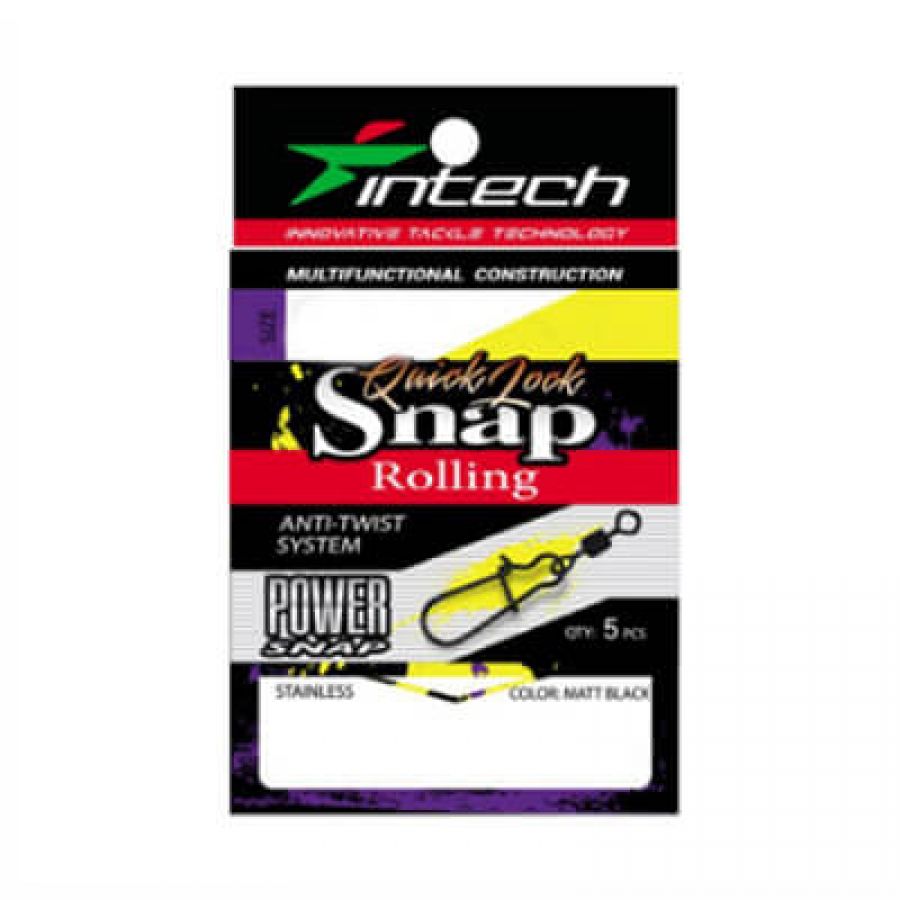 Вертлюг с застежкой Intech Quick Lock Rolling (5шт)-0
