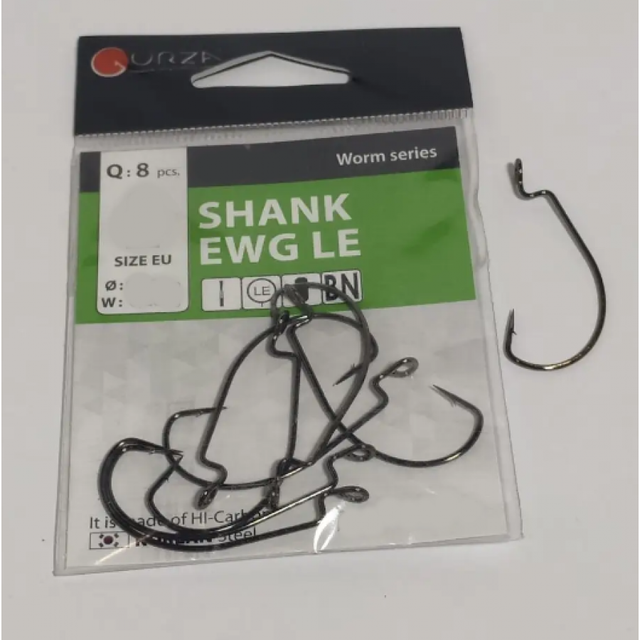 купить Крючок офсетный Gurza (K-2302-400) Shank EWG LE #4/0 BN-0