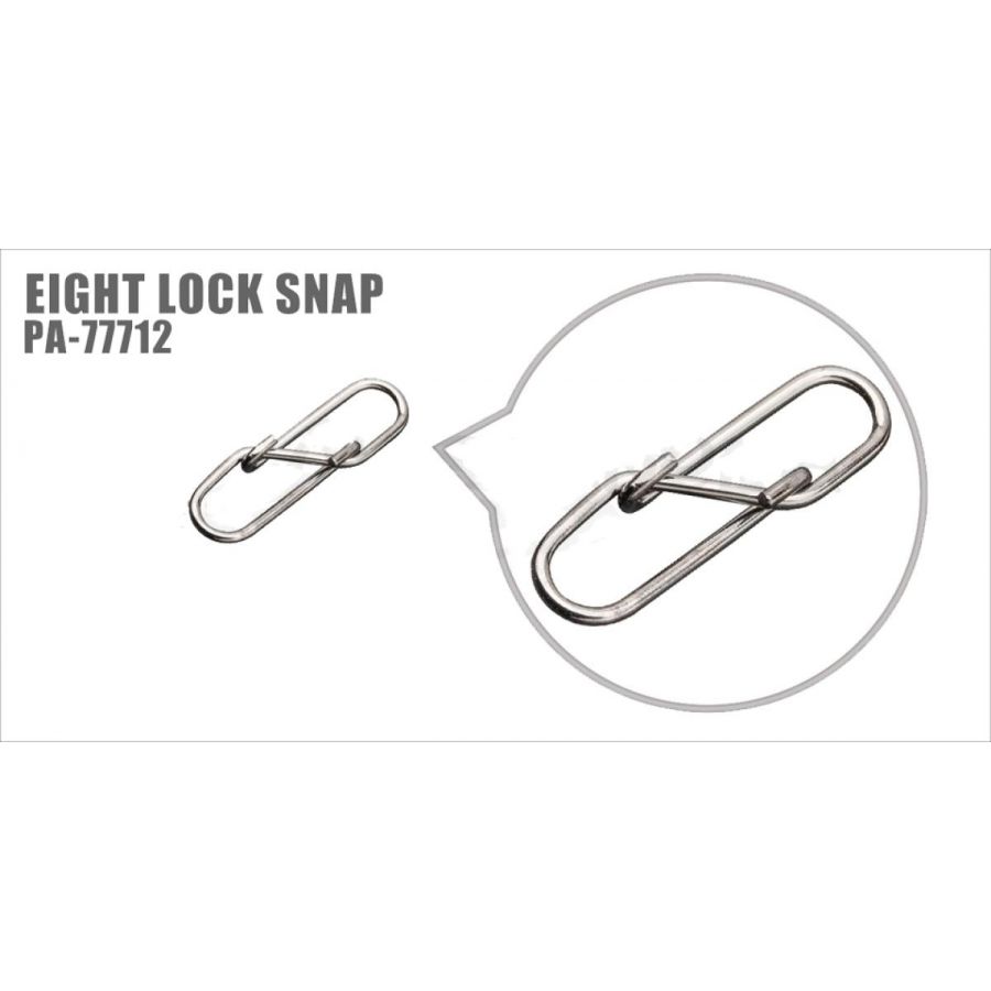 Застежка Pontoon21 Eight Lock Snap, цв.черный, #00, 10шт. уп.-0