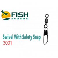 Вертлюг с застежкой Fish Season SWIVER WITH SNAP-3001 №12