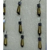 Мормышка Владимирская Капля рифленая золото с кубиком серебро 0,3 гр d-2мм