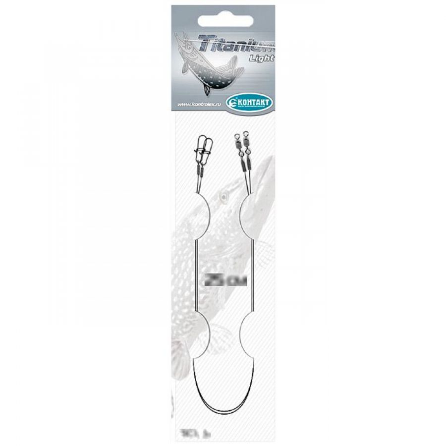Поводок Контакт Titanium Light 20см-20lb(9,07кг)-0