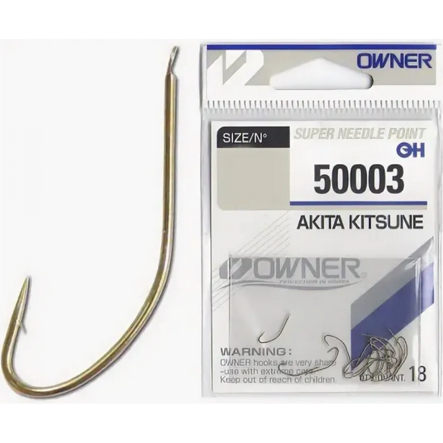 Крючок одинарный OWNER 50003 Akita Kitsune # 11 латунь-0
