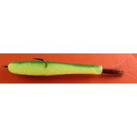 Поролоновая рыбка Контакт (откр двойн) 8см желто-зеленая