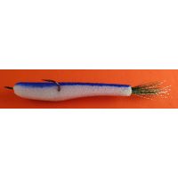 Поролоновая рыбка Контакт (откр двойн) 8см бело-синняя