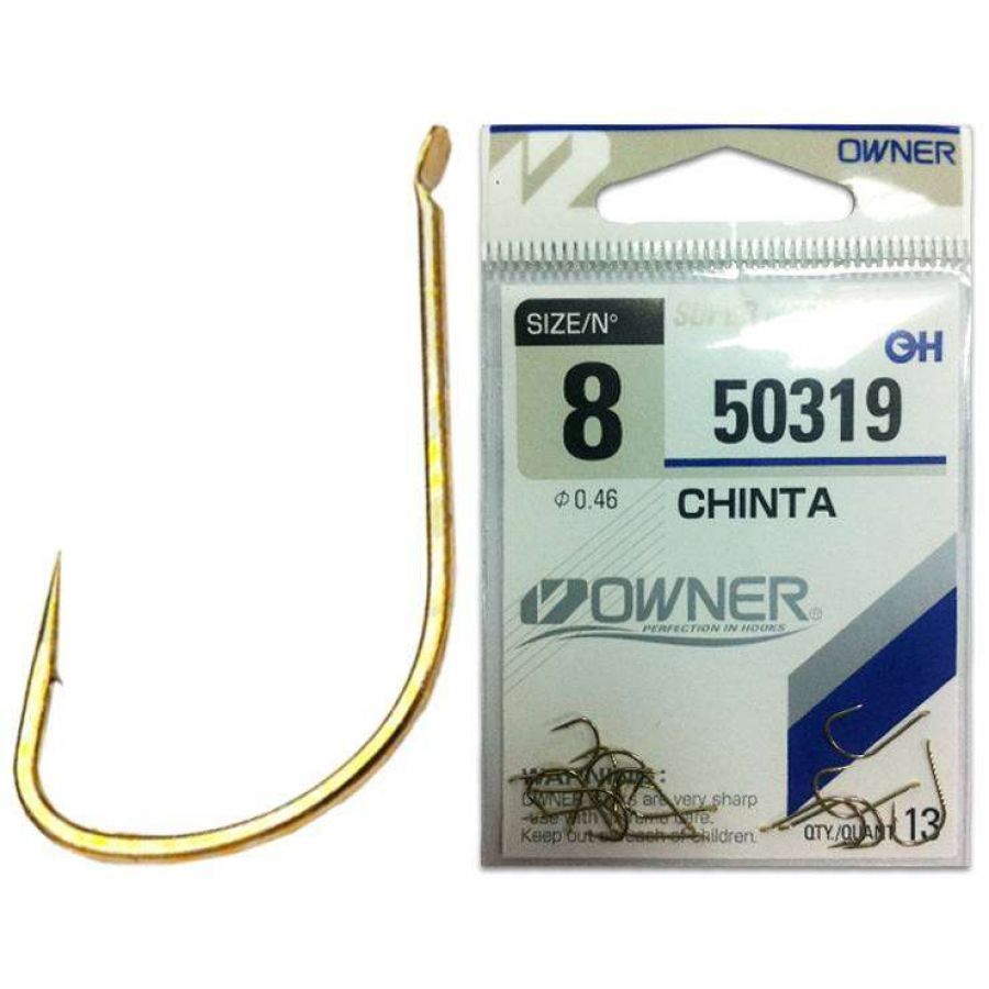 Крючок одинарный Owner 50319 Chinta #5 золото-0