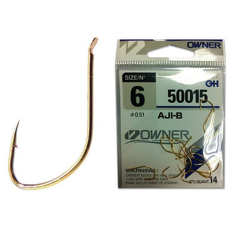 купить Крючок одинарный Owner 50015 AJI-B #9 золото-0