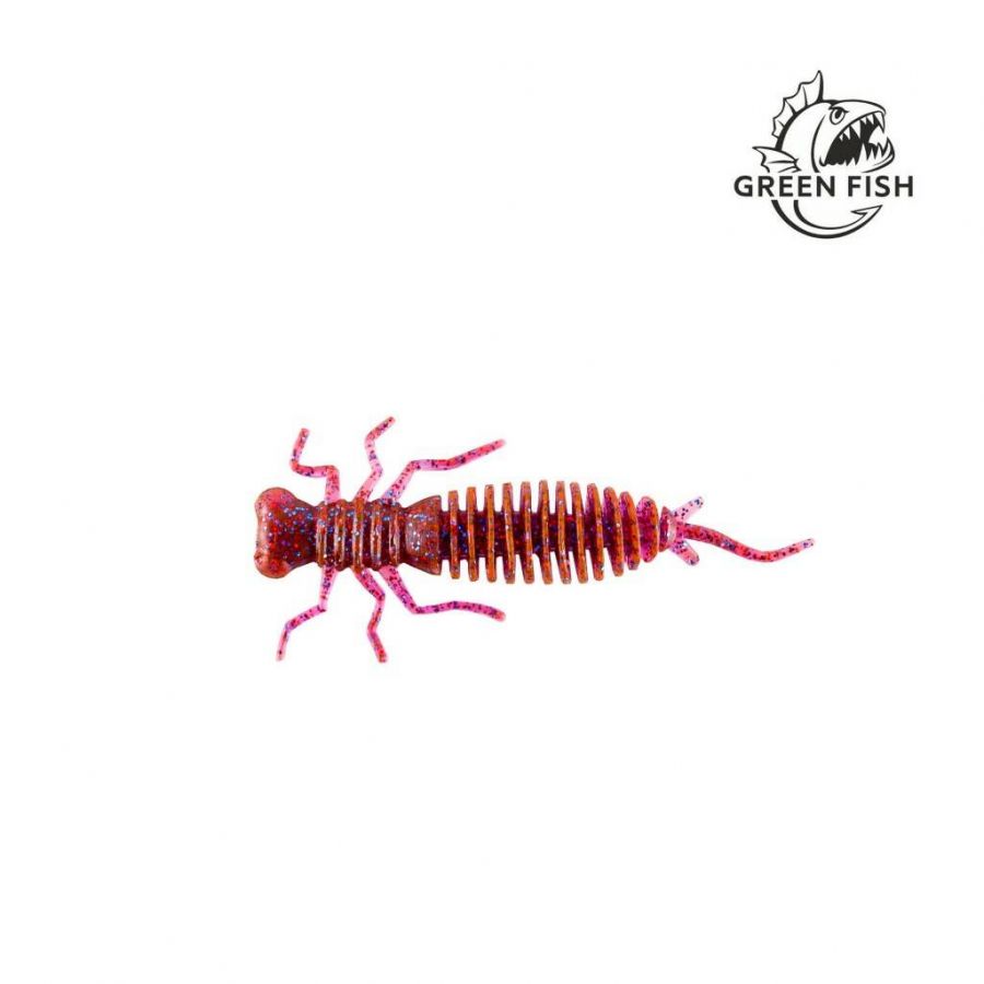 Силиконовая приманка Green Fish Larva 2,5-0