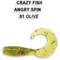 Силиконовая приманка Crazy Fish Angry Spin 1