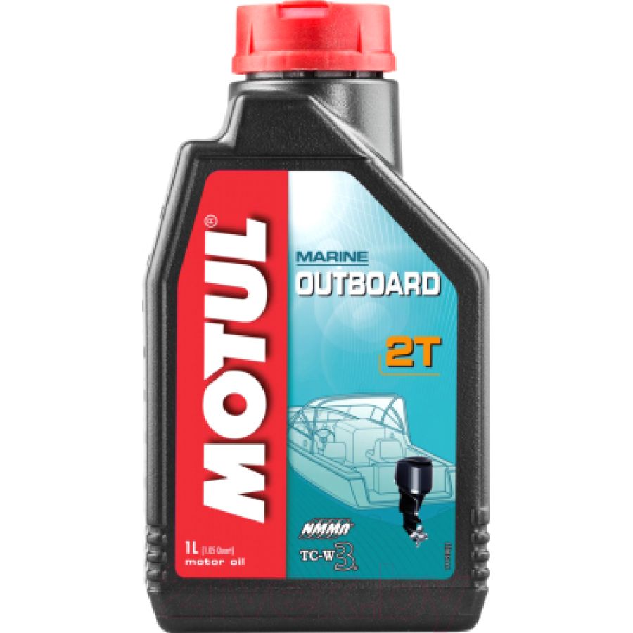 Масло MOTUL OUTBOARD 2T минеральное 1л-0