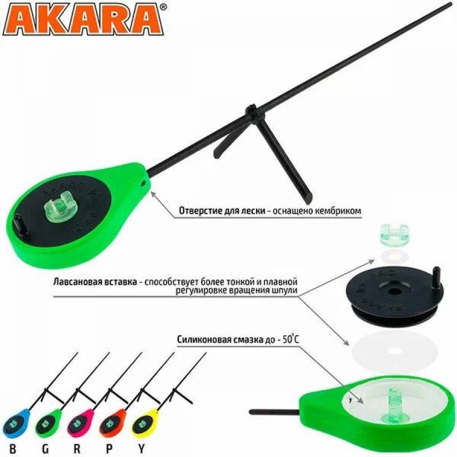 Удочка зимняя Akara Sport SP Green (0,5-6гр) #SP-G-0