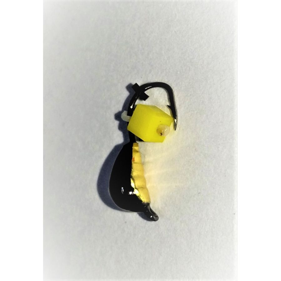 купить Мормышка Санхар Жук №2 0,4гр вольфрам черная, кубик сырный-0