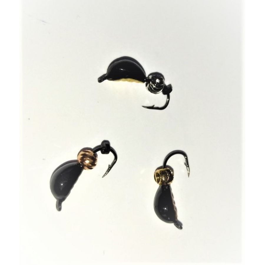 купить Мормышка Санхар Жук №2 0,5гр вольфрам черная, зефир золото-0