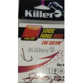 Крючок Killer SODE RING RED №10