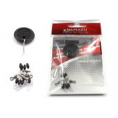 Стопор с вертлюгом Namazu ROLLING SWIVEL PEARL BEADS AND OLIVE RUBBER STOPPER  4 шт