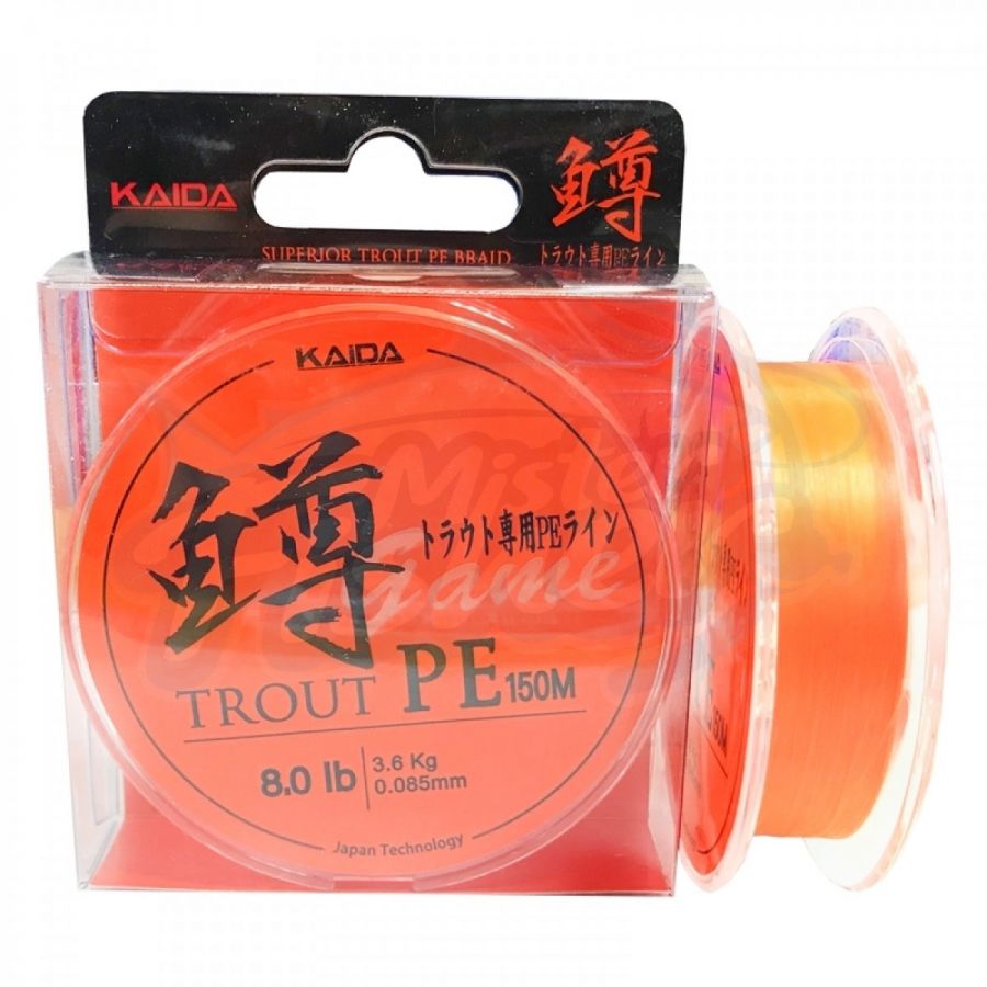 Плетенка KAIDA Game Trout 4X оранж 150м-0